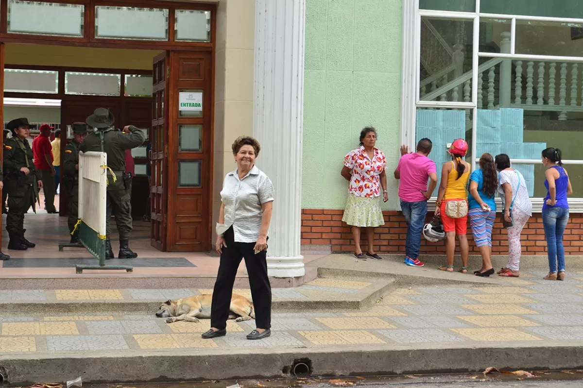 Puesto de votación de la Normal María Inmaculada en Arauca.